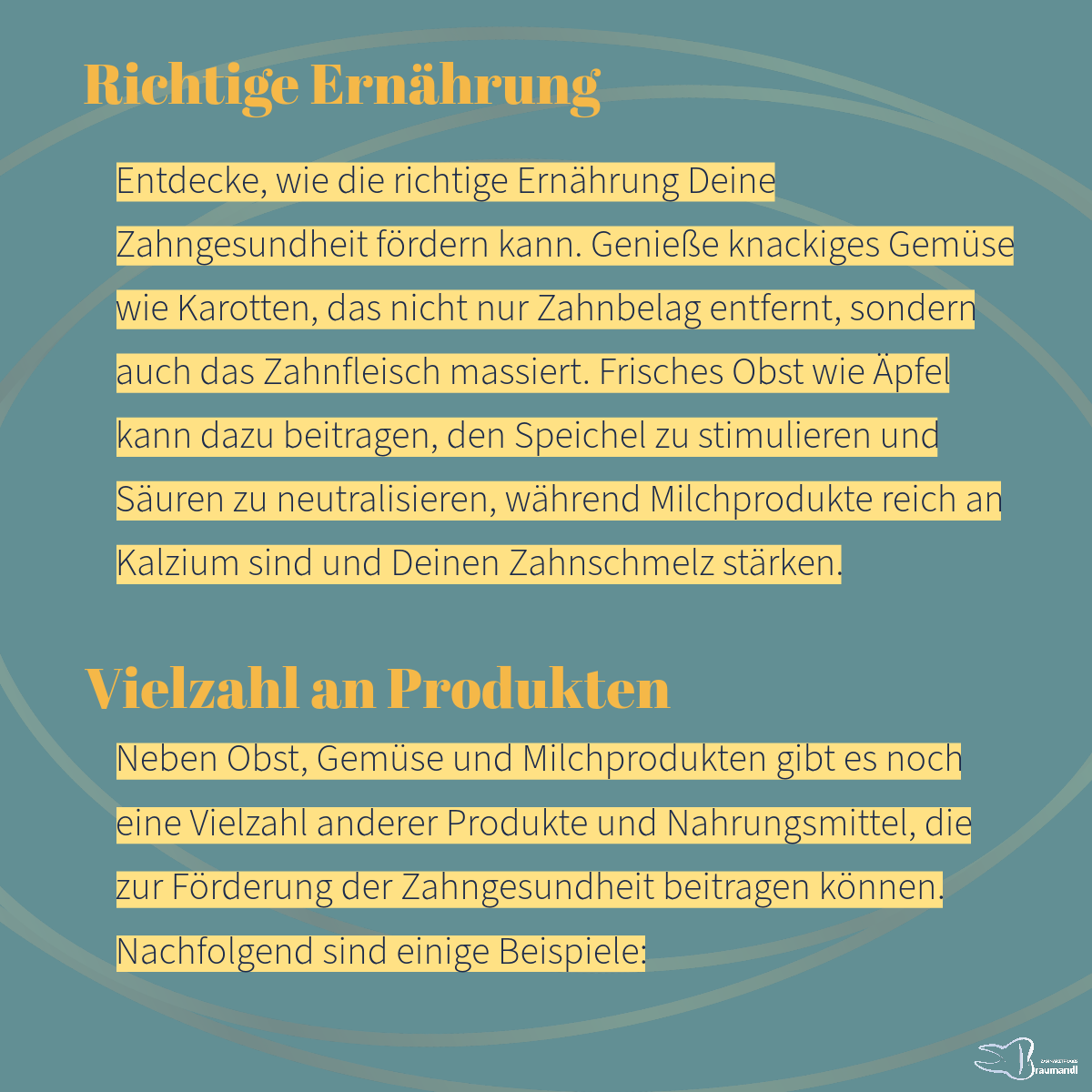 Ihr Weg zu einem gesunden Lächeln beginnt auf dem Teller! 🍏🥦🥛
