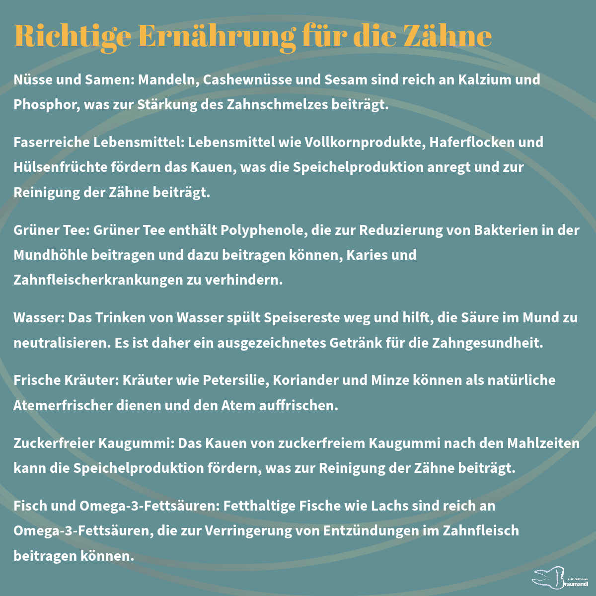 Ihr Weg zu einem gesunden Lächeln beginnt auf dem Teller! 🍏🥦🥛